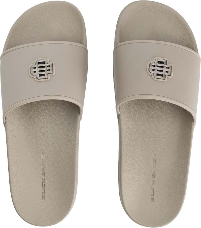 Black Bananas MONOGRAM PLATE SLIDES Beige
