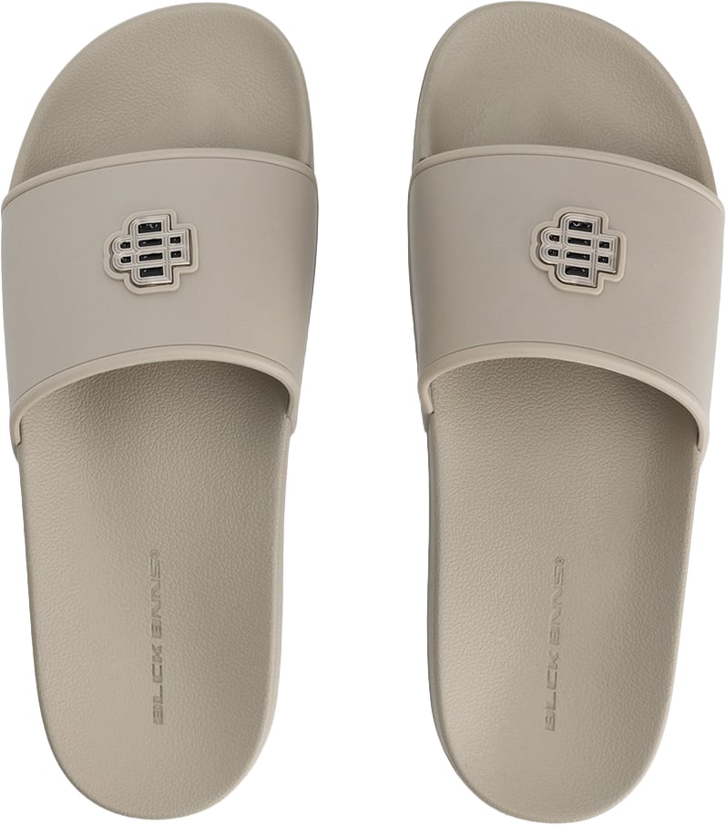 Black Bananas MONOGRAM PLATE SLIDES Beige