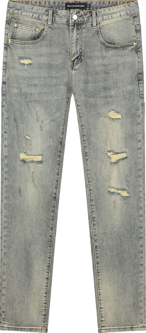 Black Bananas SLIM REPAIRED DENIM Blauw