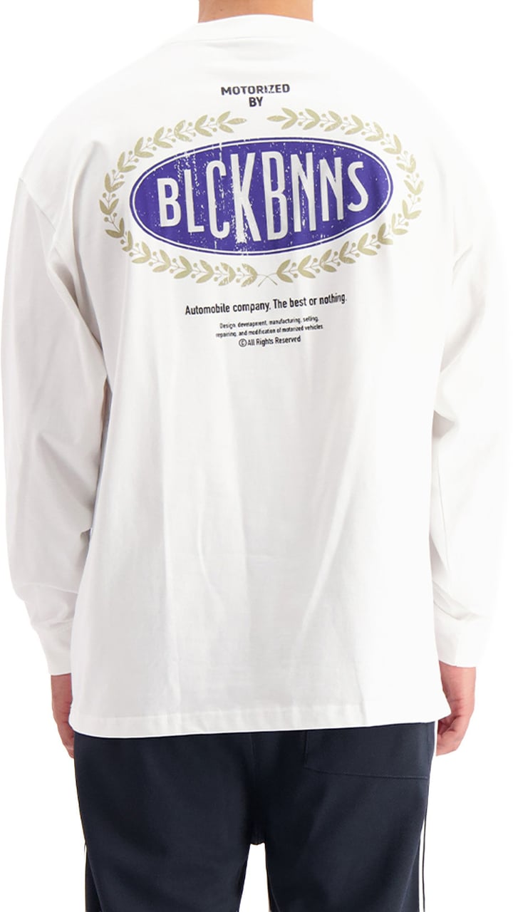 Black Bananas AUTOMOBILE LONGSLEEVE T-SHIRT Wit