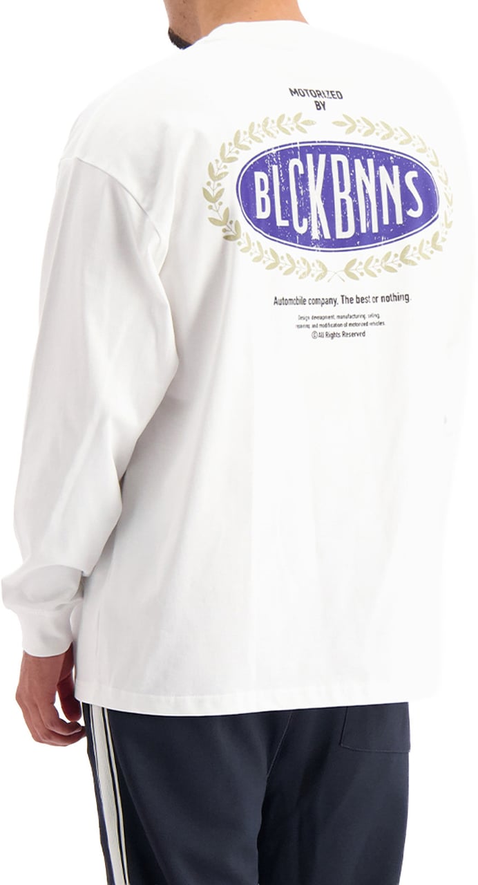 Black Bananas AUTOMOBILE LONGSLEEVE T-SHIRT Wit