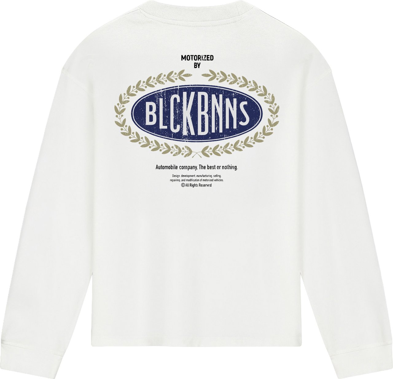 Black Bananas AUTOMOBILE LONGSLEEVE T-SHIRT Wit