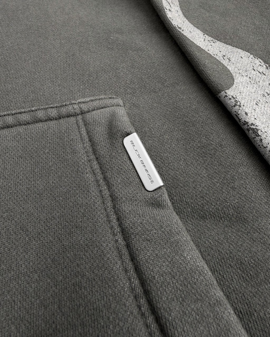 Black Bananas MONO FLAME HOODIE Zwart