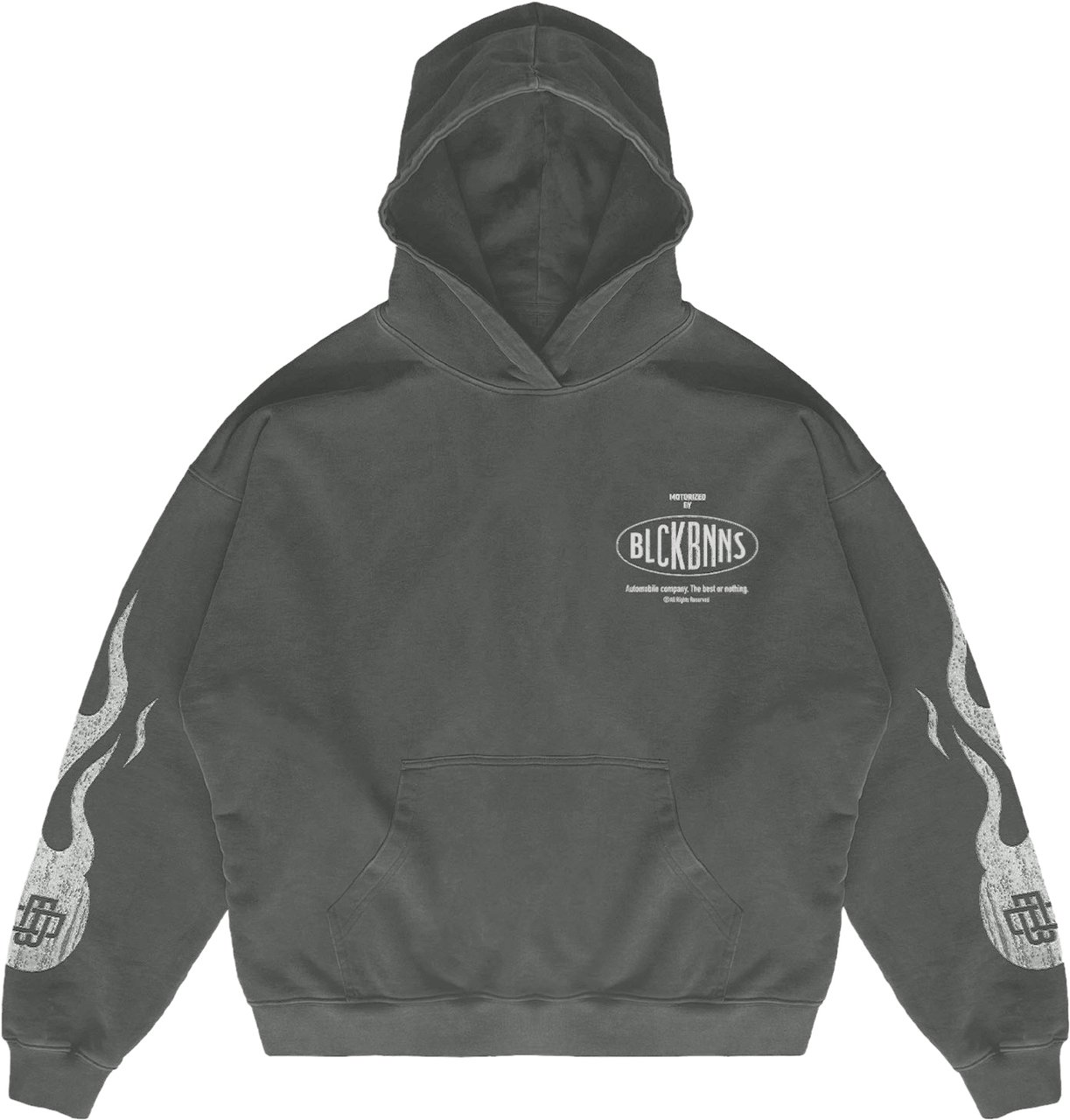 Black Bananas MONO FLAME HOODIE Zwart