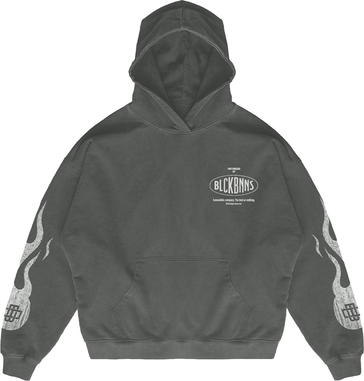 Black Bananas MONO FLAME HOODIE Zwart