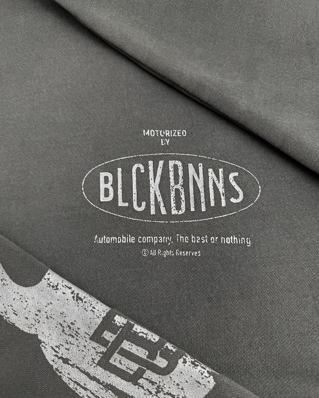 Black Bananas MONO FLAME HOODIE Zwart