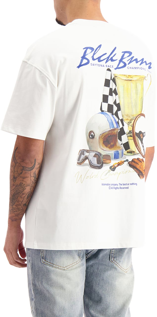 Black Bananas DAYTONA TABLE T-SHIRT Wit