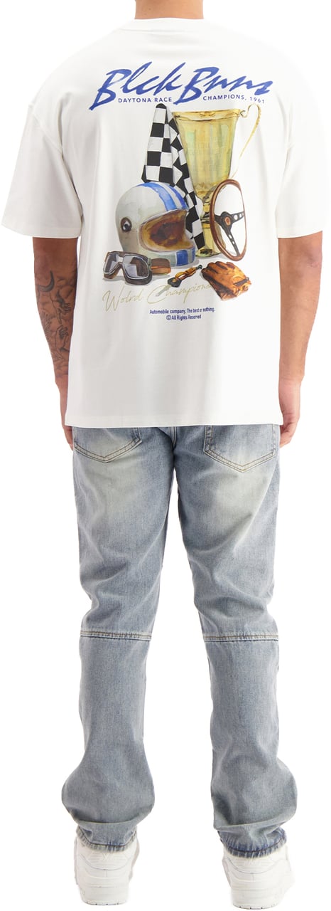 Black Bananas DAYTONA TABLE T-SHIRT Wit