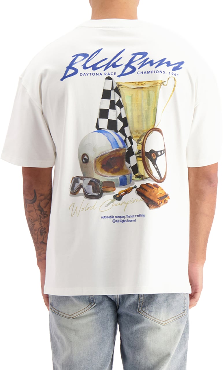 Black Bananas DAYTONA TABLE T-SHIRT Wit