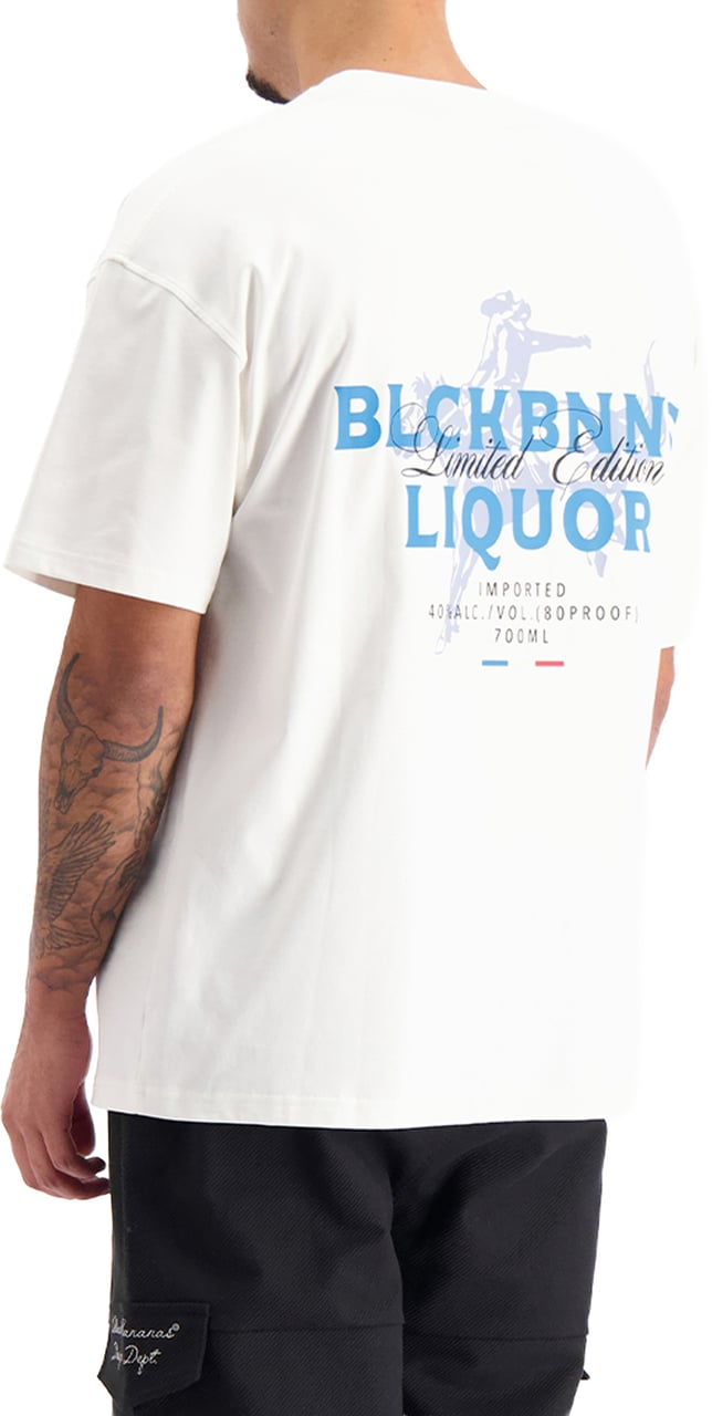 Black Bananas LIQUID T-SHIRT Wit