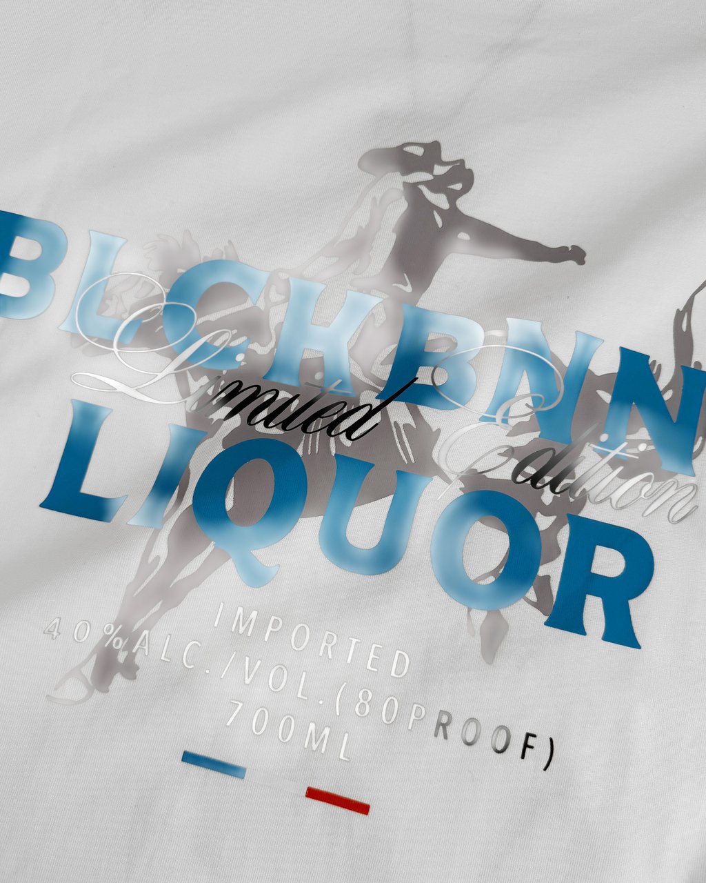Black Bananas LIQUID T-SHIRT Wit