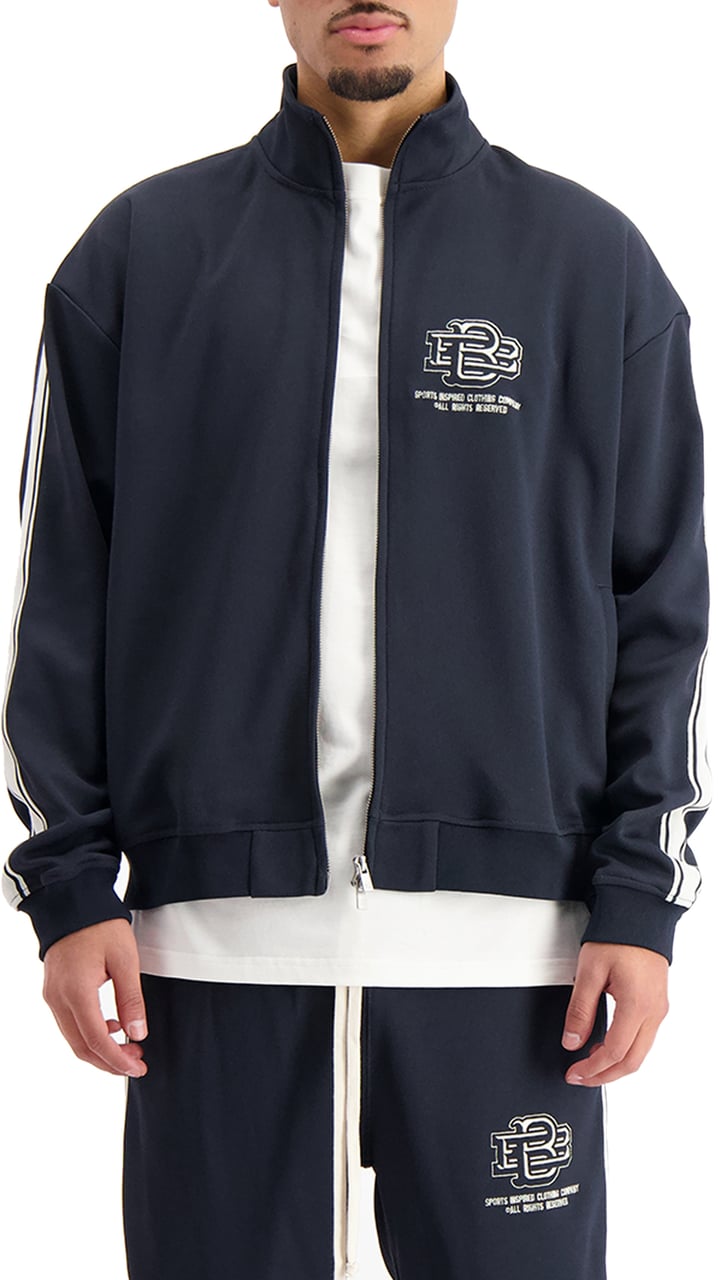 Black Bananas MONOGRAM TRACKTOP Navy