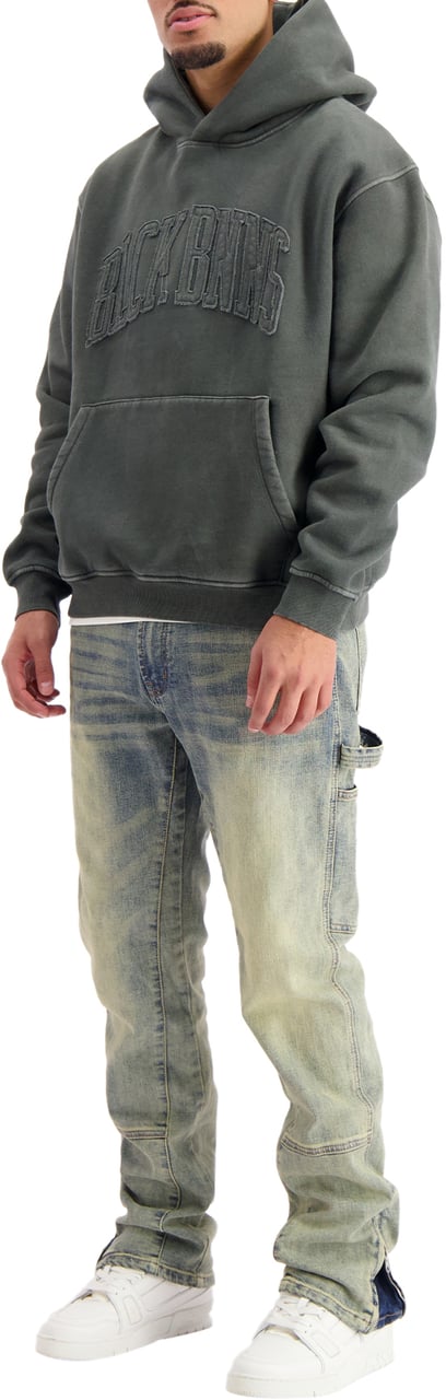 Black Bananas RIPPED ARCH HOODIE Zwart
