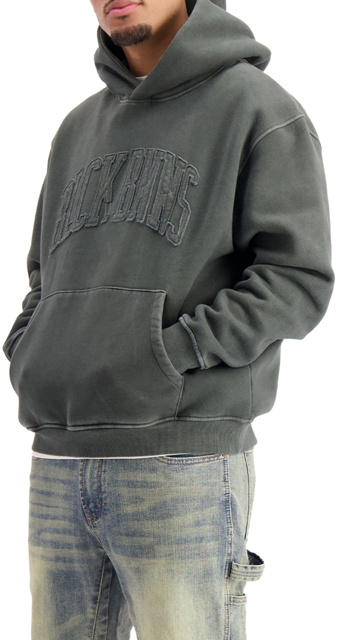 Black Bananas RIPPED ARCH HOODIE Zwart