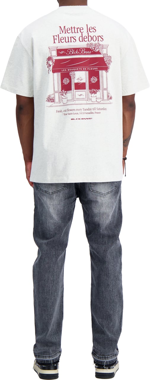 Black Bananas LES FLEURS T-SHIRT Beige