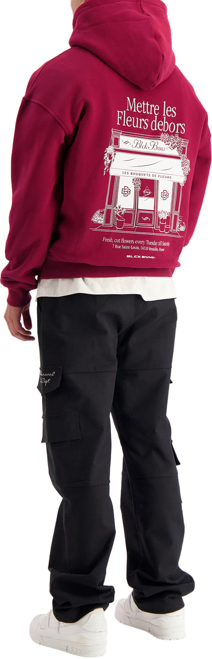 Black Bananas LES FLEURS HOODIE Maroon