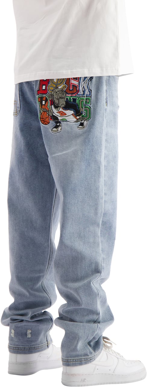 Black Bananas KIDS DRIBBLE STRAIGHT FIT DENIM Lichtblauw