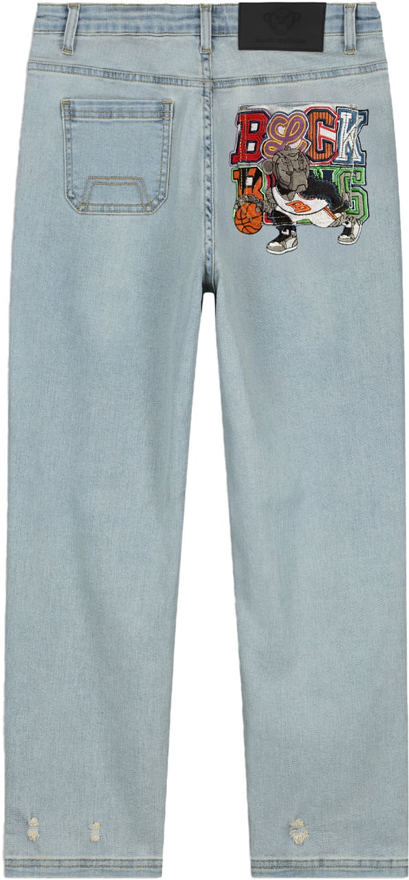 Black Bananas KIDS DRIBBLE STRAIGHT FIT DENIM Lichtblauw