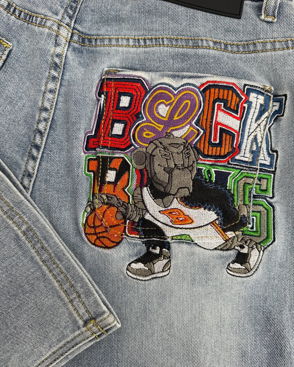 Black Bananas KIDS DRIBBLE STRAIGHT FIT DENIM Lichtblauw