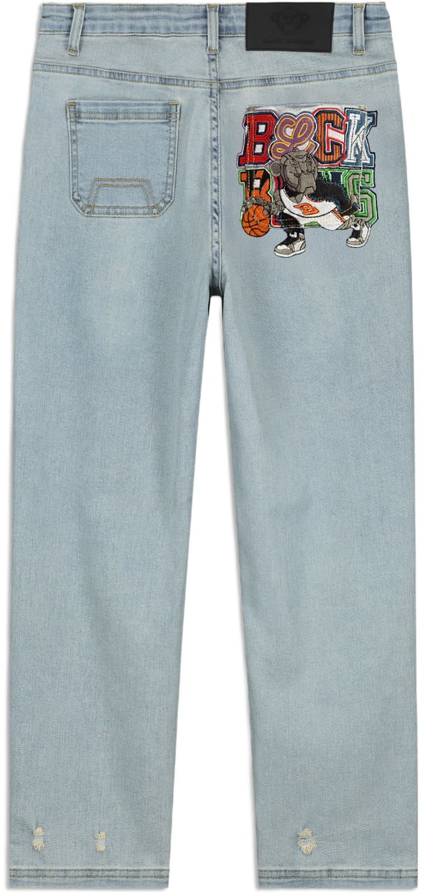 Black Bananas KIDS DRIBBLE STRAIGHT FIT DENIM Lichtblauw