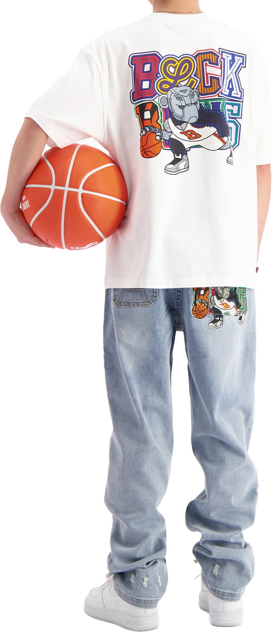 Black Bananas KIDS DRIBBLE T-SHIRT Wit
