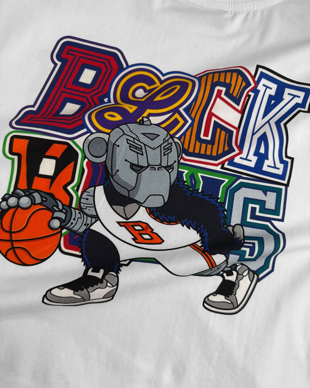 Black Bananas KIDS DRIBBLE T-SHIRT Wit