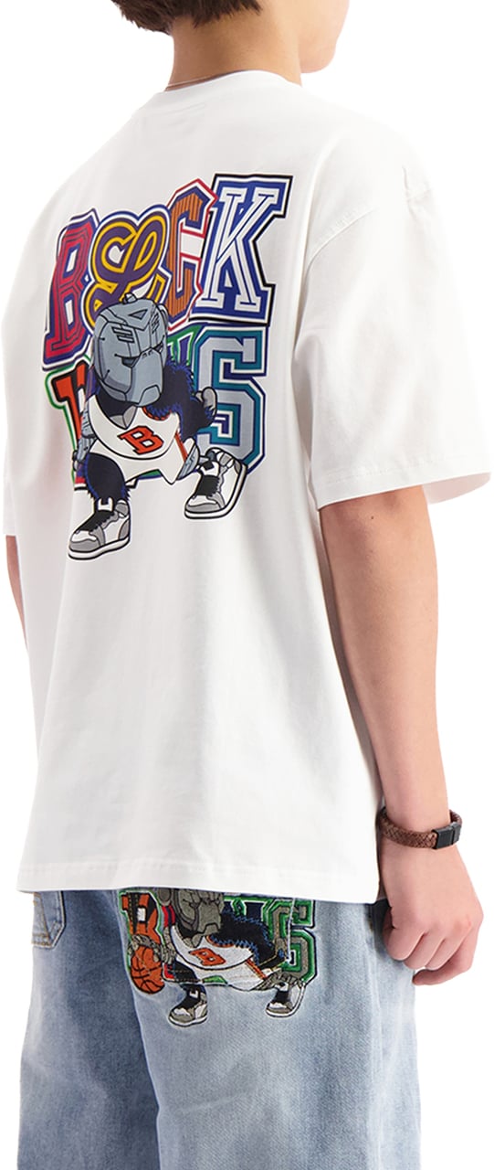 Black Bananas KIDS DRIBBLE T-SHIRT Wit