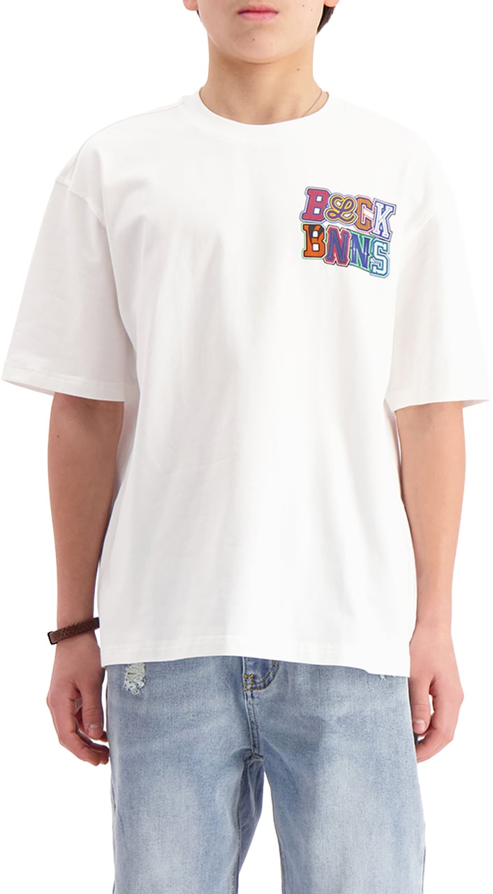 Black Bananas KIDS DRIBBLE T-SHIRT Wit