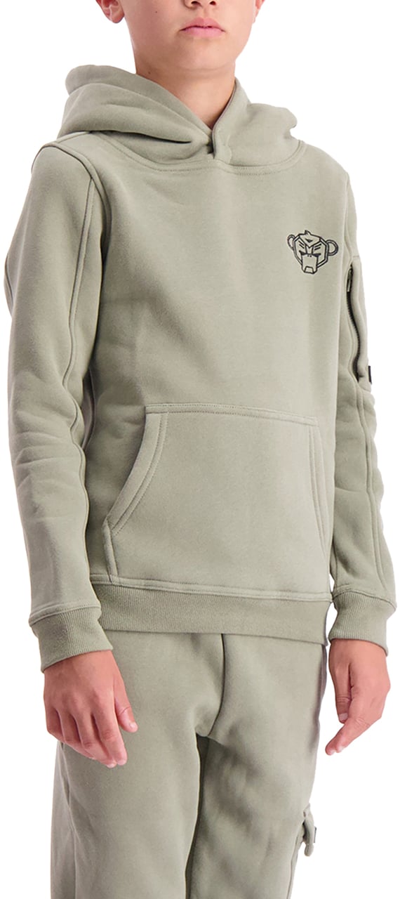 Black Bananas KIDS PLATE HOODIE Groen
