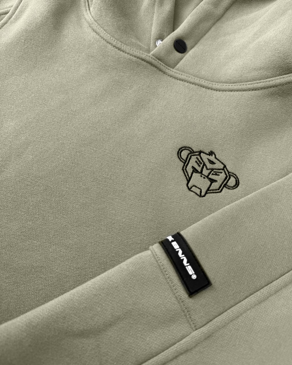 Black Bananas KIDS PLATE HOODIE Groen