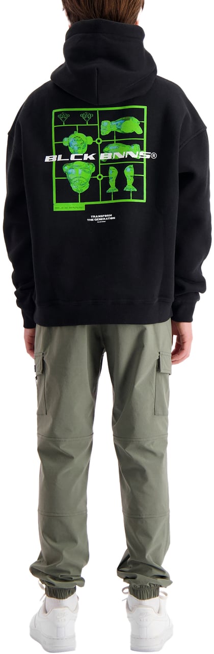 Black Bananas KIDS ACTION FIGURE HOODIE Zwart