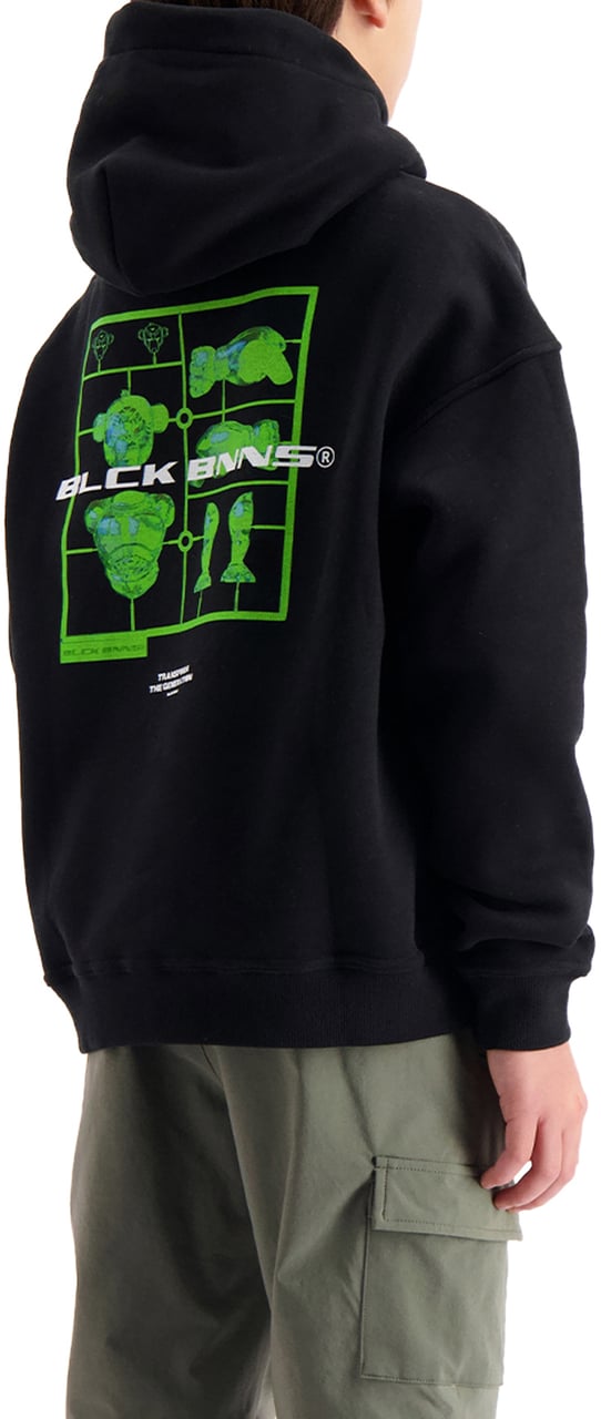 Black Bananas KIDS ACTION FIGURE HOODIE Zwart