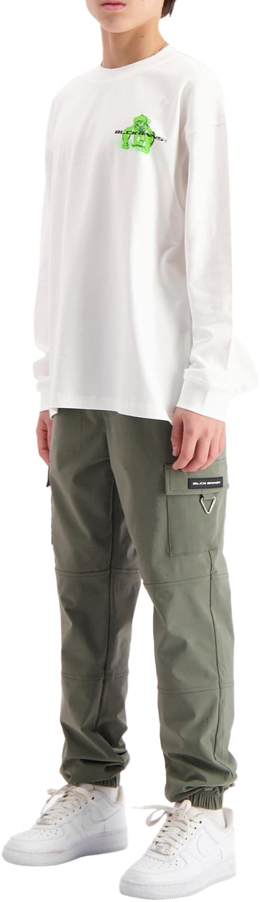 Black Bananas KIDS ACTION FIGURE LONGSLEEVE T-SHIRT Wit