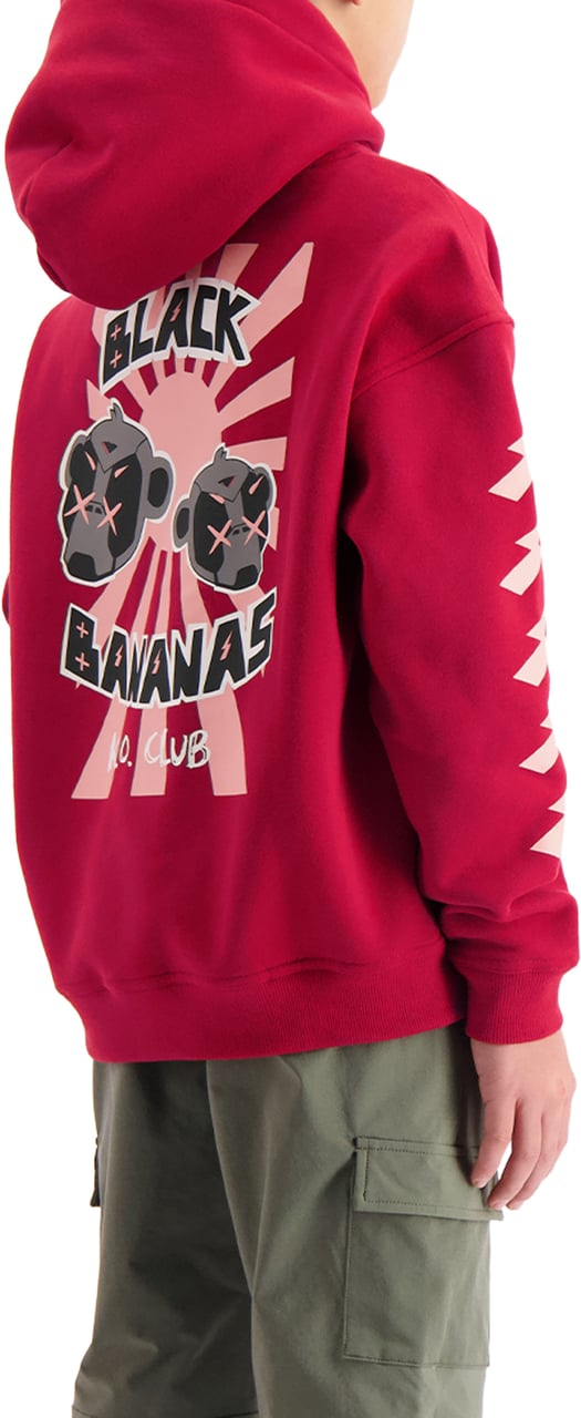Black Bananas KIDS KO CLUB HOODIE Rood