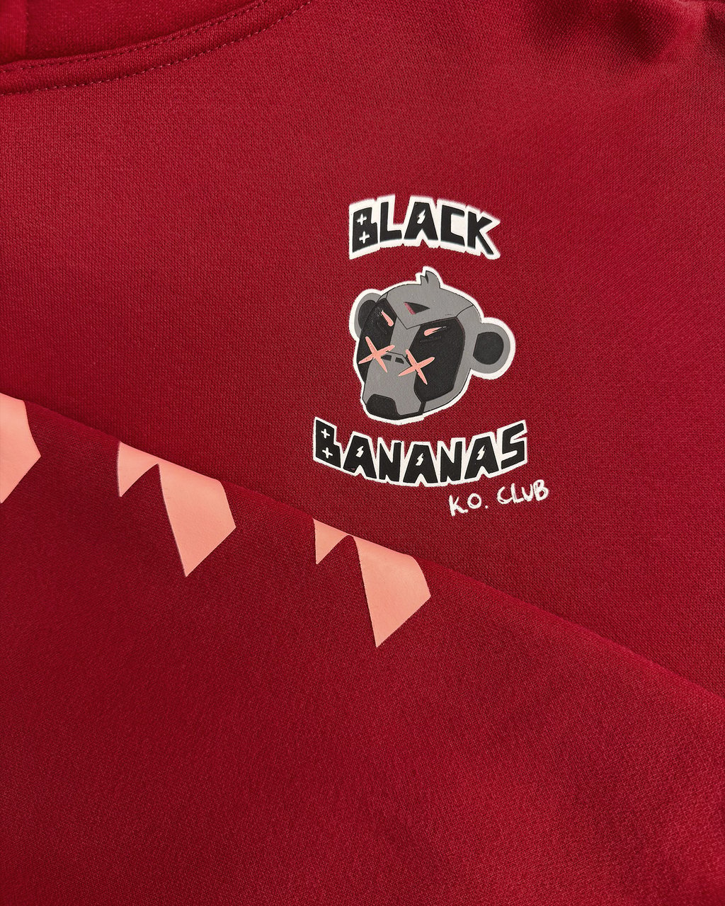 Black Bananas KIDS KO CLUB HOODIE Rood