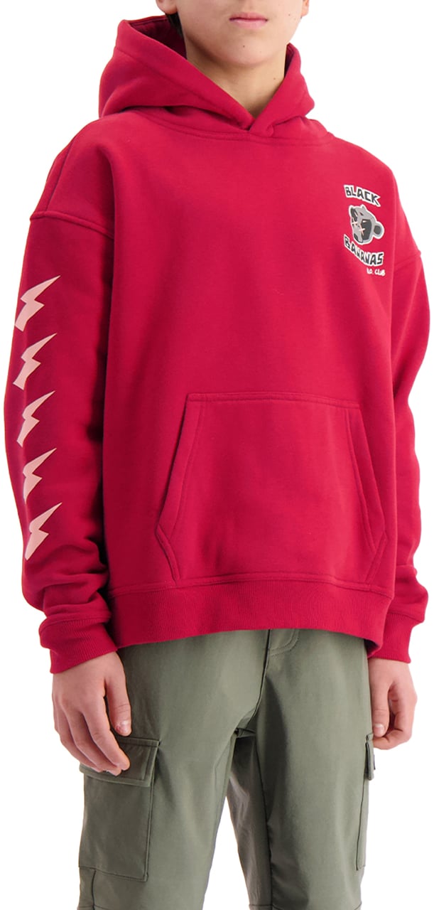 Black Bananas KIDS KO CLUB HOODIE Rood