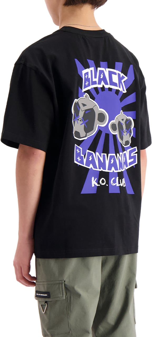Black Bananas KIDS KO CLUB T-SHIRT Zwart