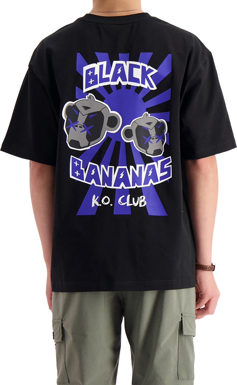 Black Bananas KIDS KO CLUB T-SHIRT Zwart