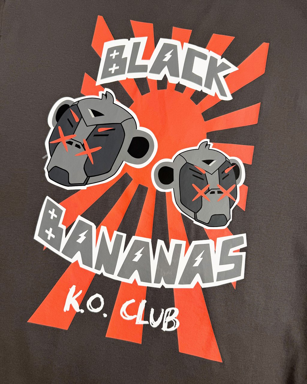 Black Bananas KIDS KO CLUB T-SHIRT Donkergrijs