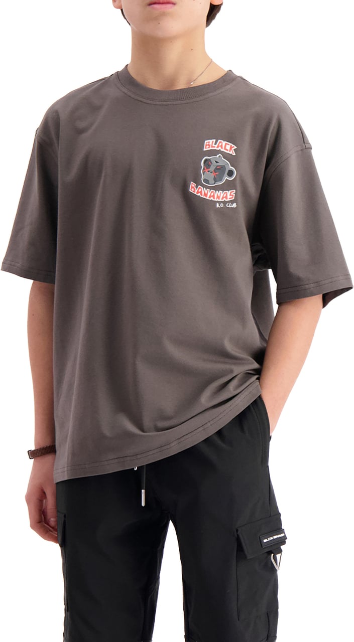 Black Bananas KIDS KO CLUB T-SHIRT Donkergrijs