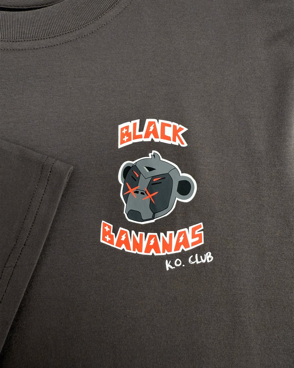 Black Bananas KIDS KO CLUB T-SHIRT Donkergrijs