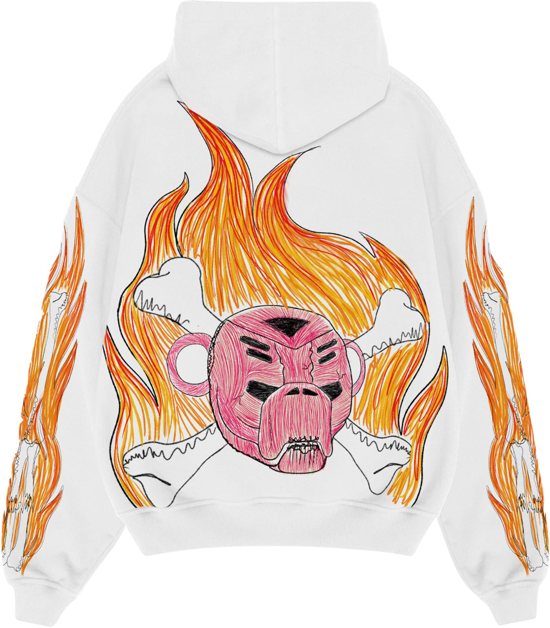 Black Bananas KIDS BLAZE HOODIE Wit