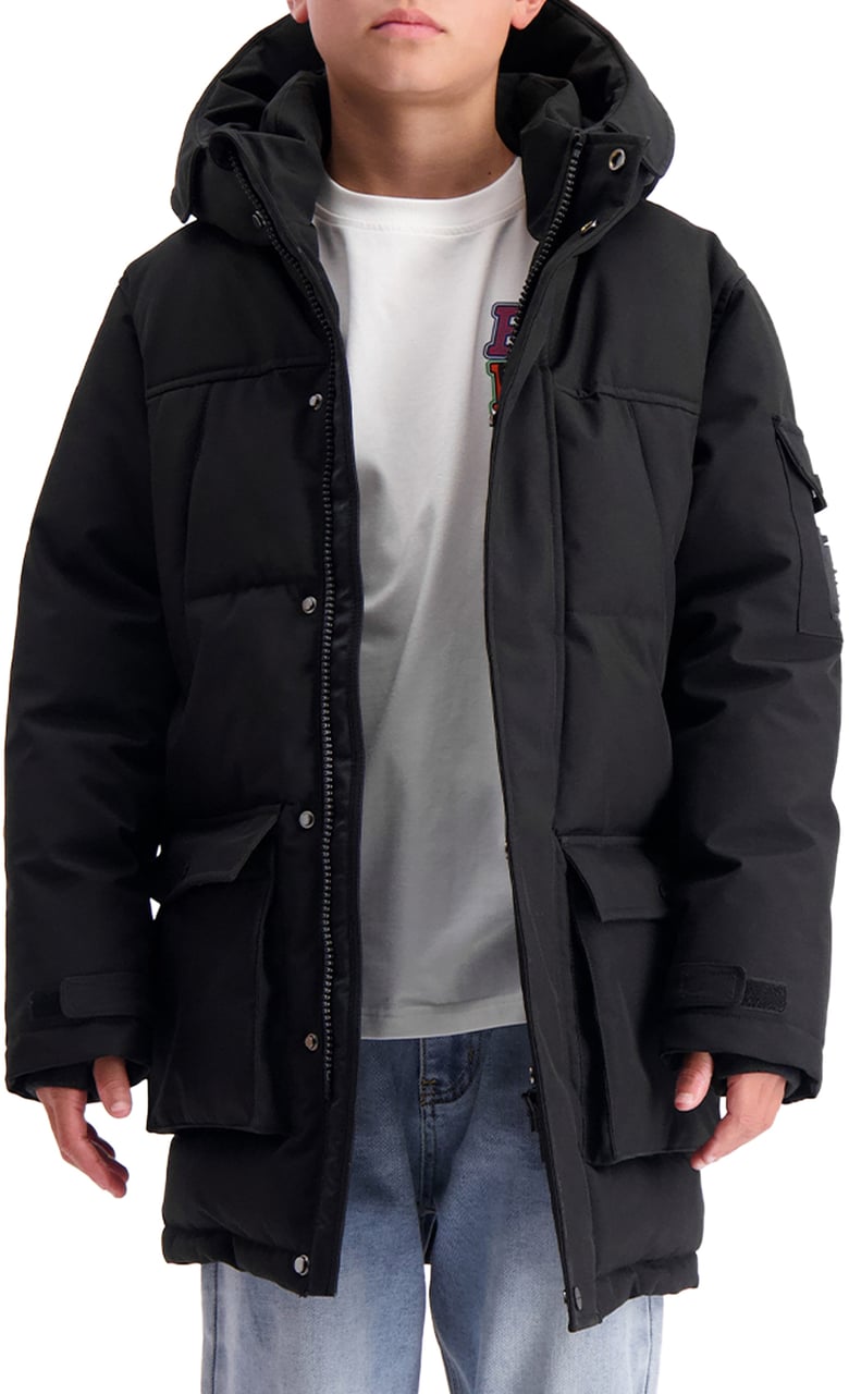 Black Bananas KIDS PLATE PARKA JACKET Zwart