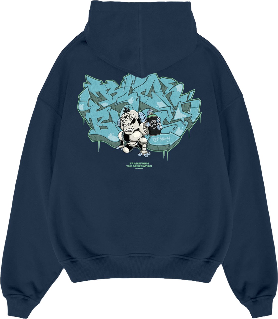 Black Bananas KIDS SPRAYED HOODIE Navy
