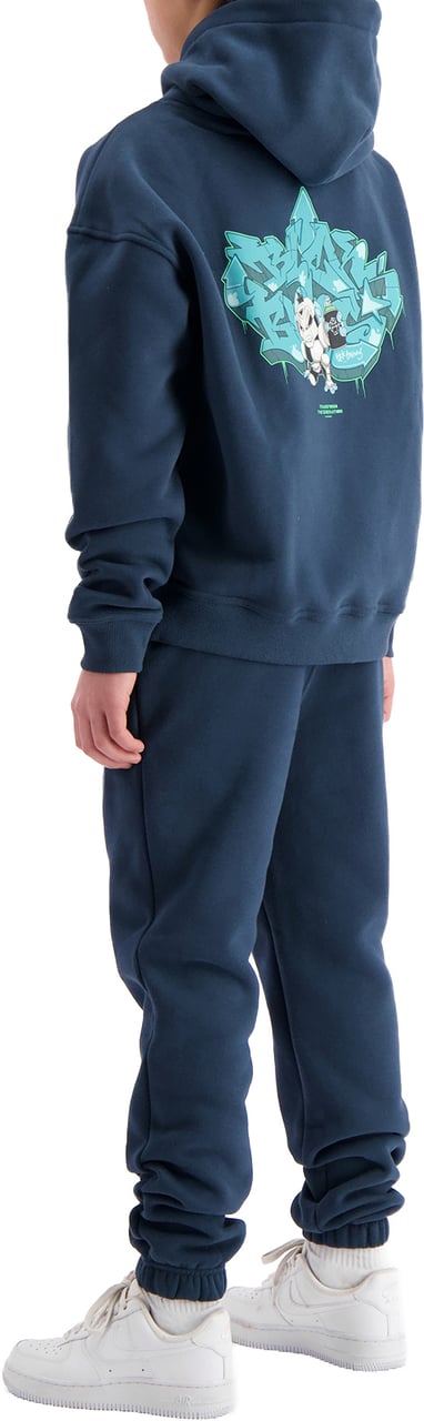 Black Bananas KIDS SPRAYED HOODIE Navy