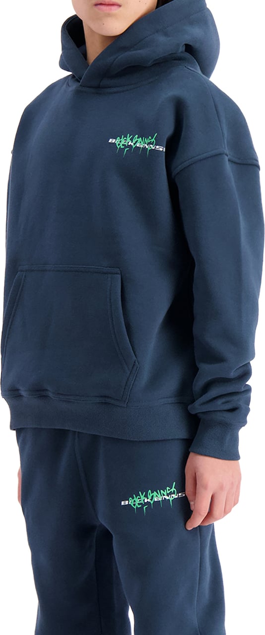 Black Bananas KIDS SPRAYED HOODIE Navy