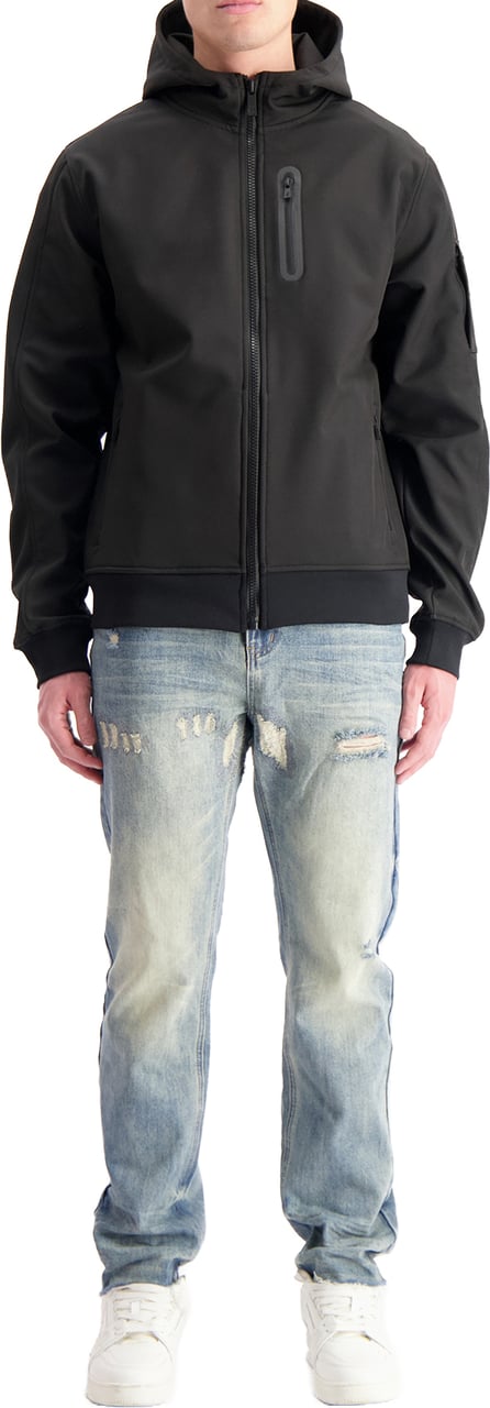 Black Bananas COMMANDER SOFTSHELL JACKET Zwart