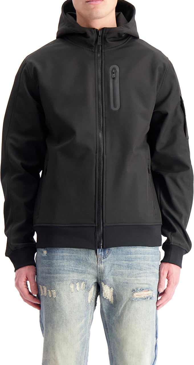 Black Bananas COMMANDER SOFTSHELL JACKET Zwart