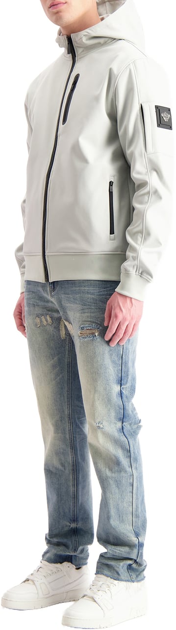 Black Bananas COMMANDER SOFTSHELL JACKET Grijs