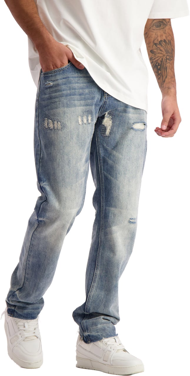 Black Bananas STRAIGHT STITCHED DENIM Blauw